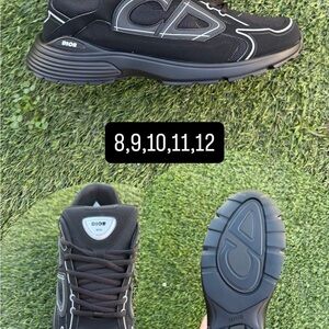 Dior Men's Black and Gray Sneakers